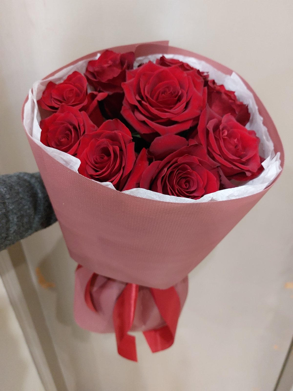 Bouquet de roses "Je t'aime de loin"