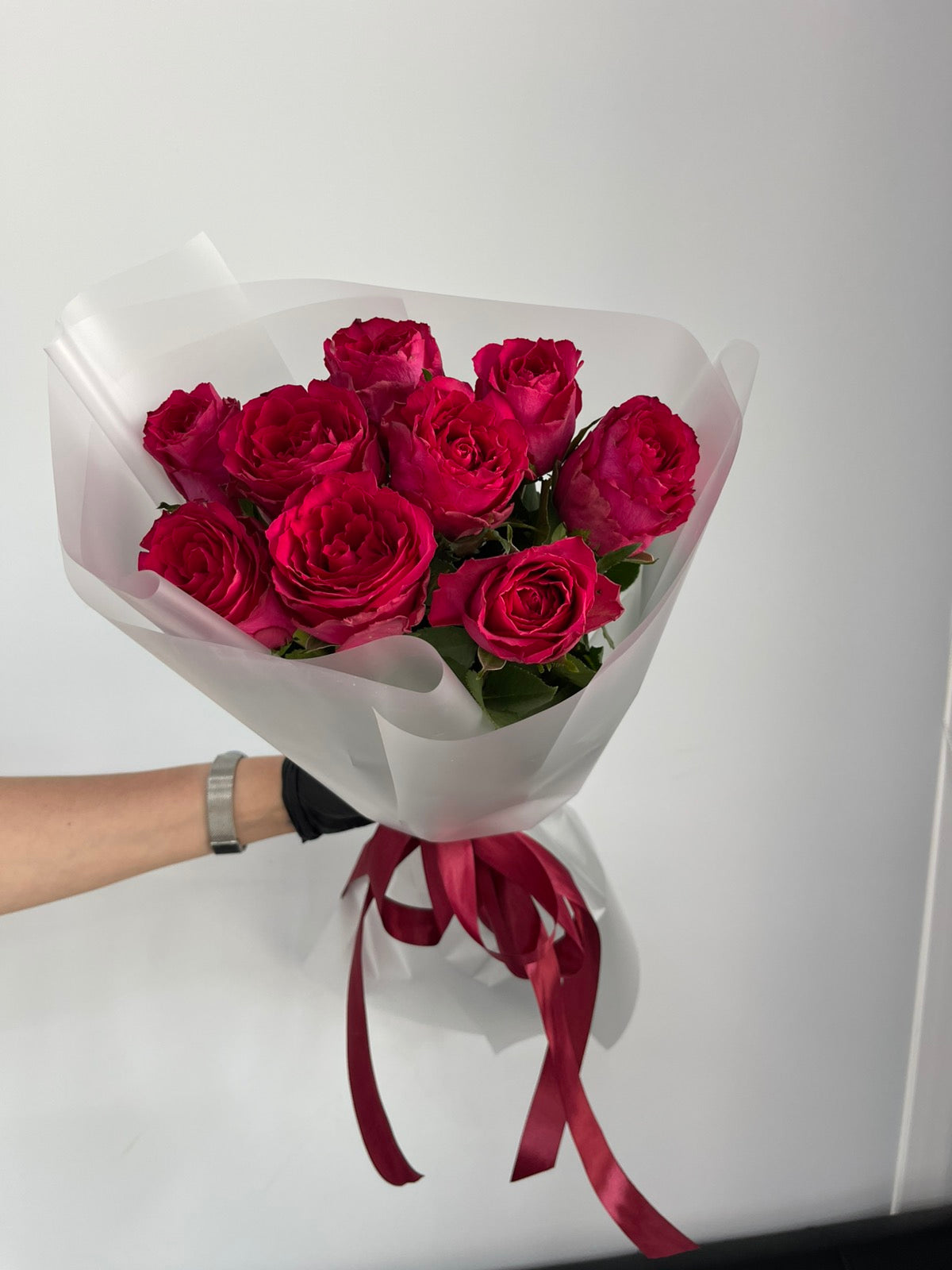 Bouquet de roses "Je t'aime de loin"