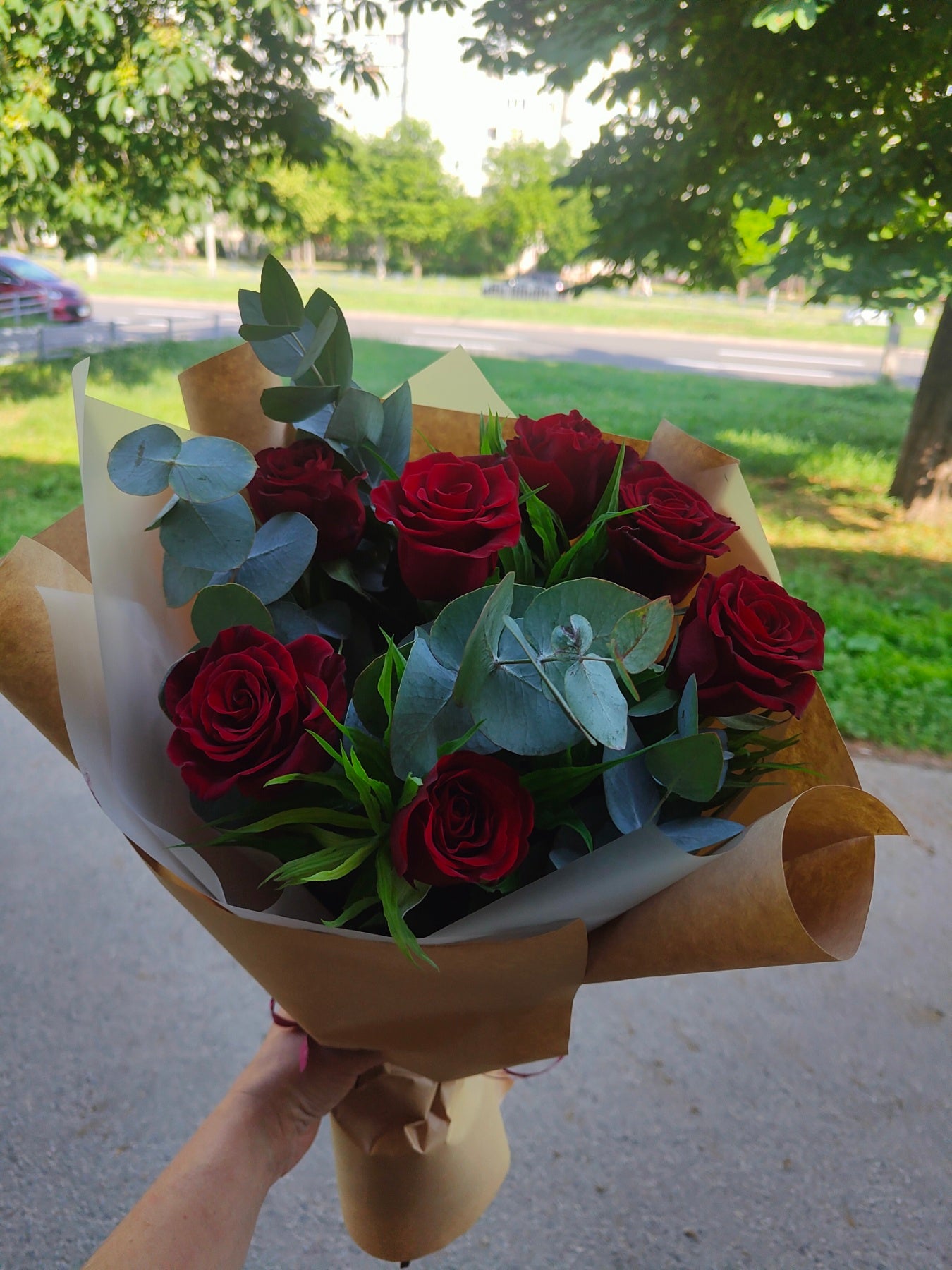 Thinking About You Rose Bouquet Delivery in Ukraine