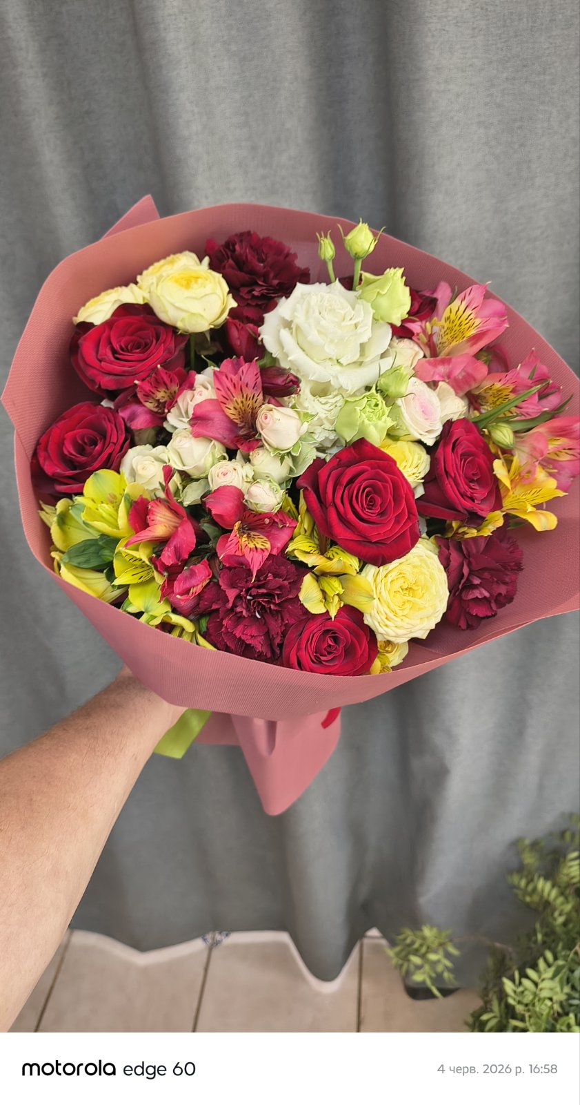 Queen of My Heart Roses & Alstroemerias Bouquet