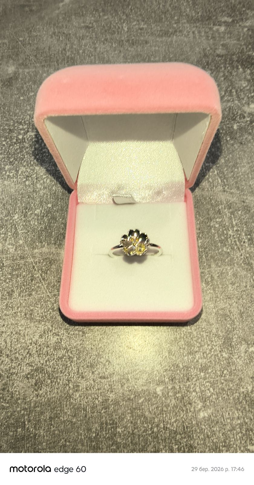 Cherry Blossoms Silver Ring