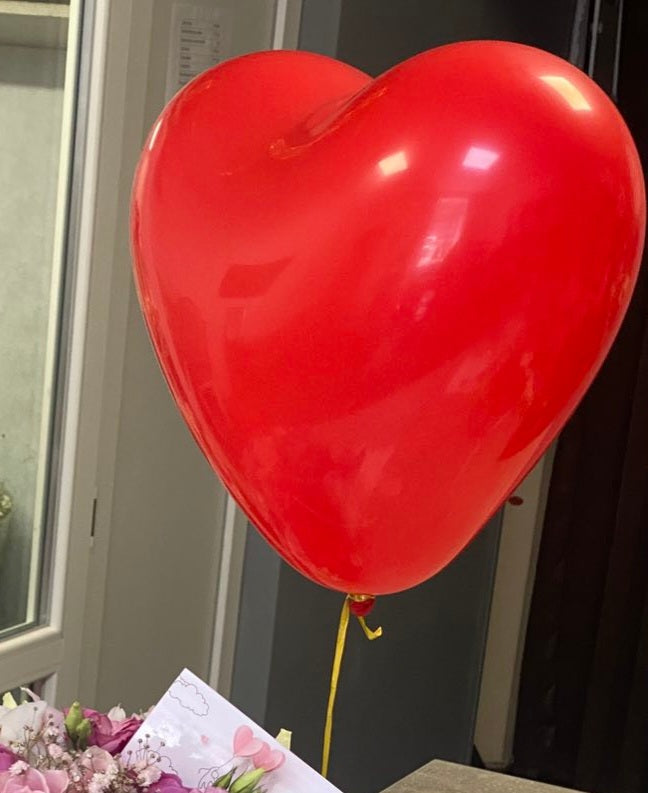 Un fabuleux ballon en forme de cœur