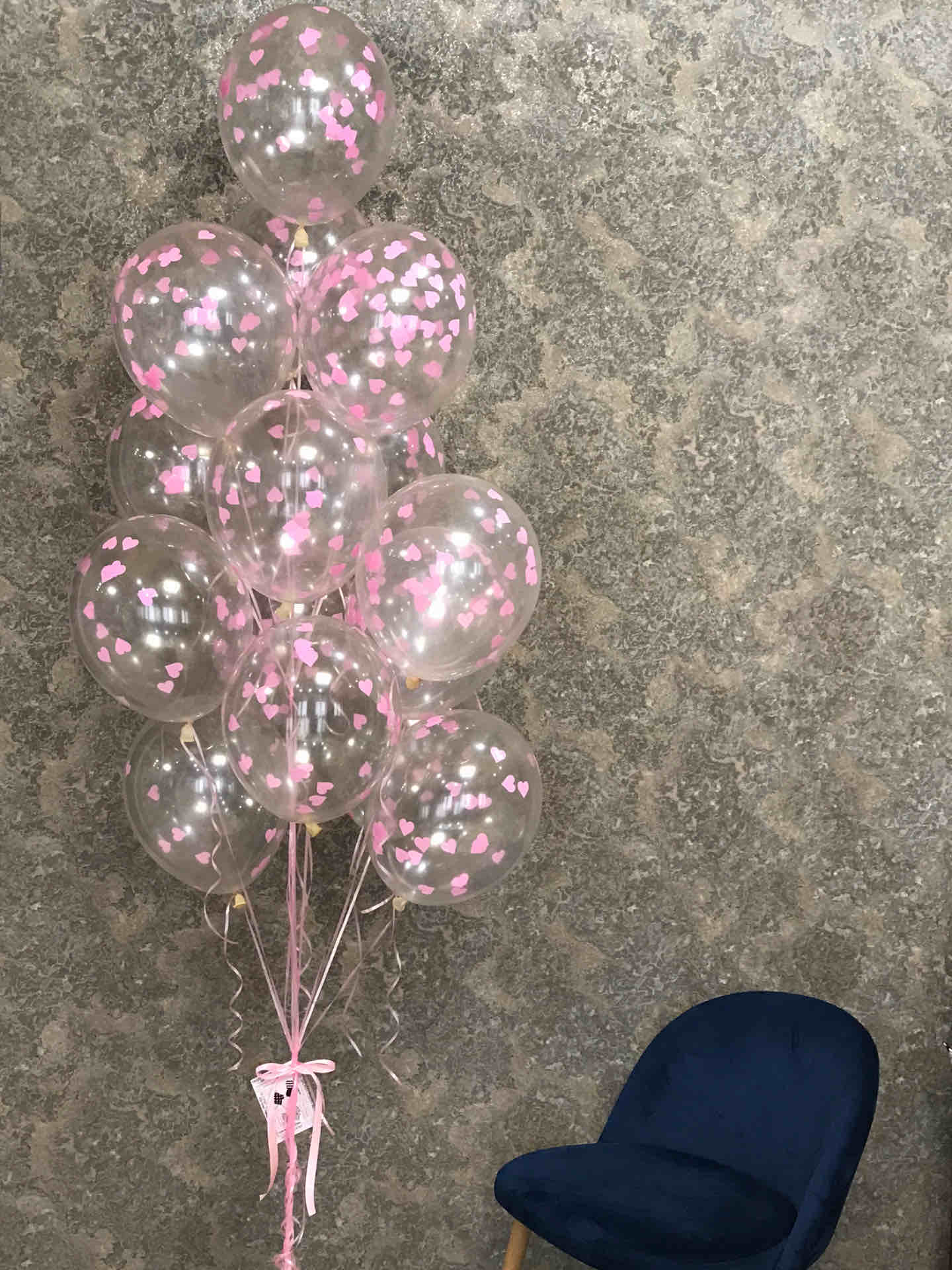 Transparent Balloon with Glitter