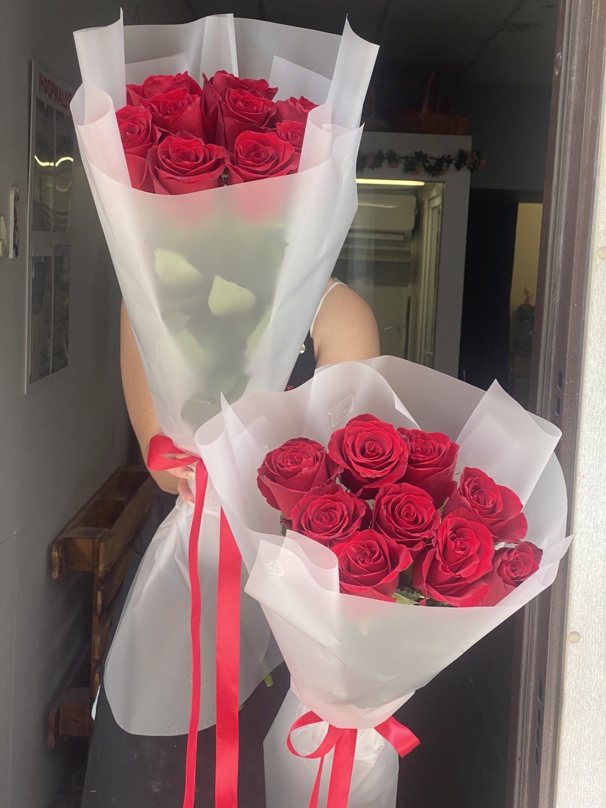 Bouquet de roses "Je t'aime de loin"