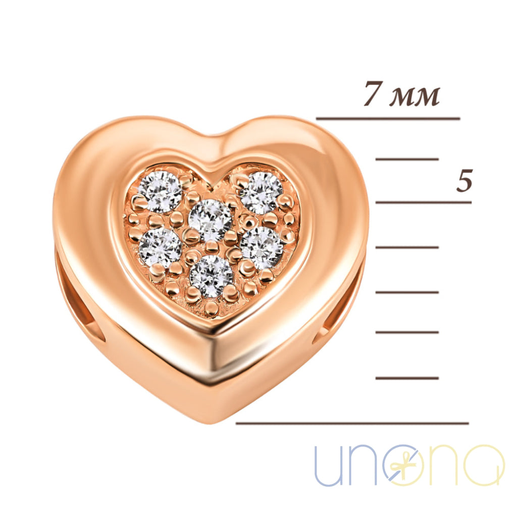 14K Gold Heart Pendant With Cubic Zirconia – A Sparkling Symbol Of Love Golden Pendant
