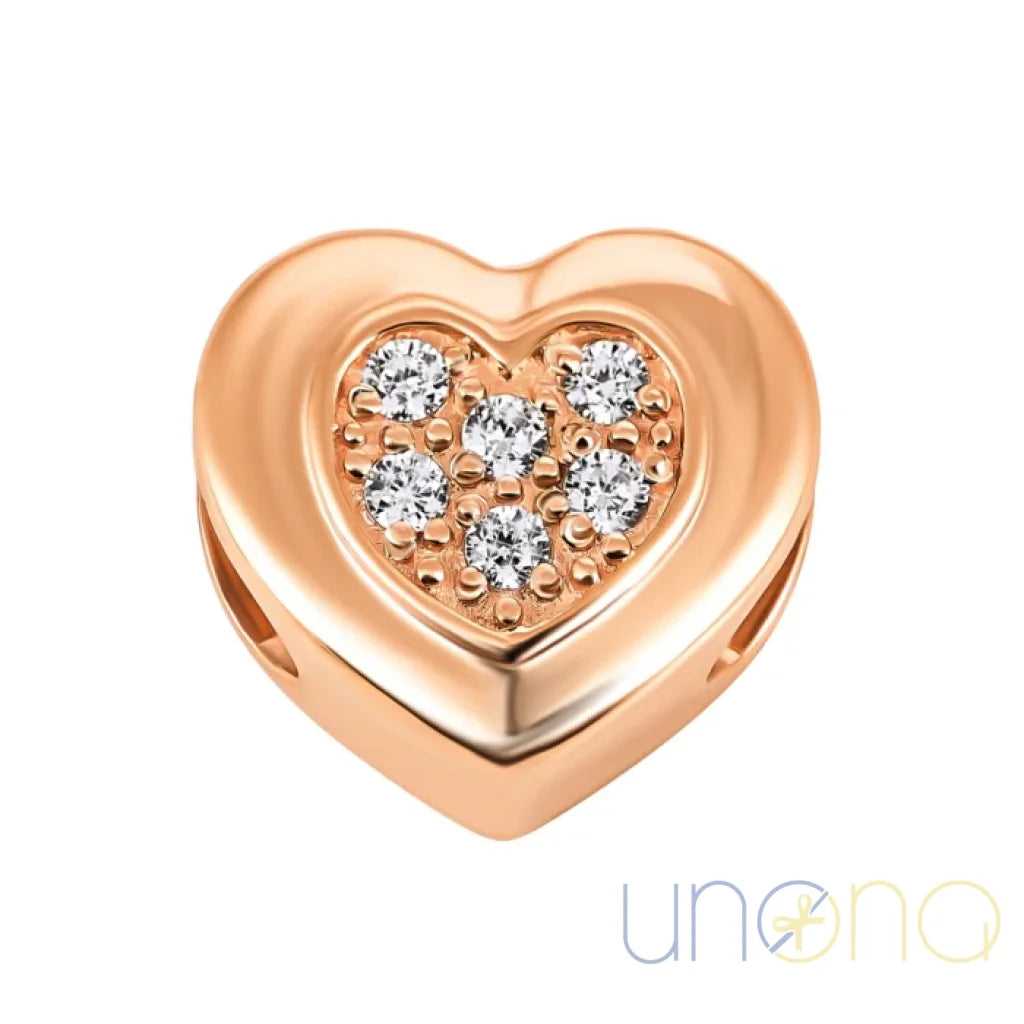 14K Gold Heart Pendant With Cubic Zirconia – A Sparkling Symbol Of Love Golden Pendant
