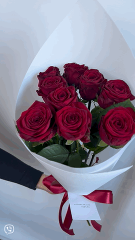 Bouquet de roses "Je t'aime de loin"