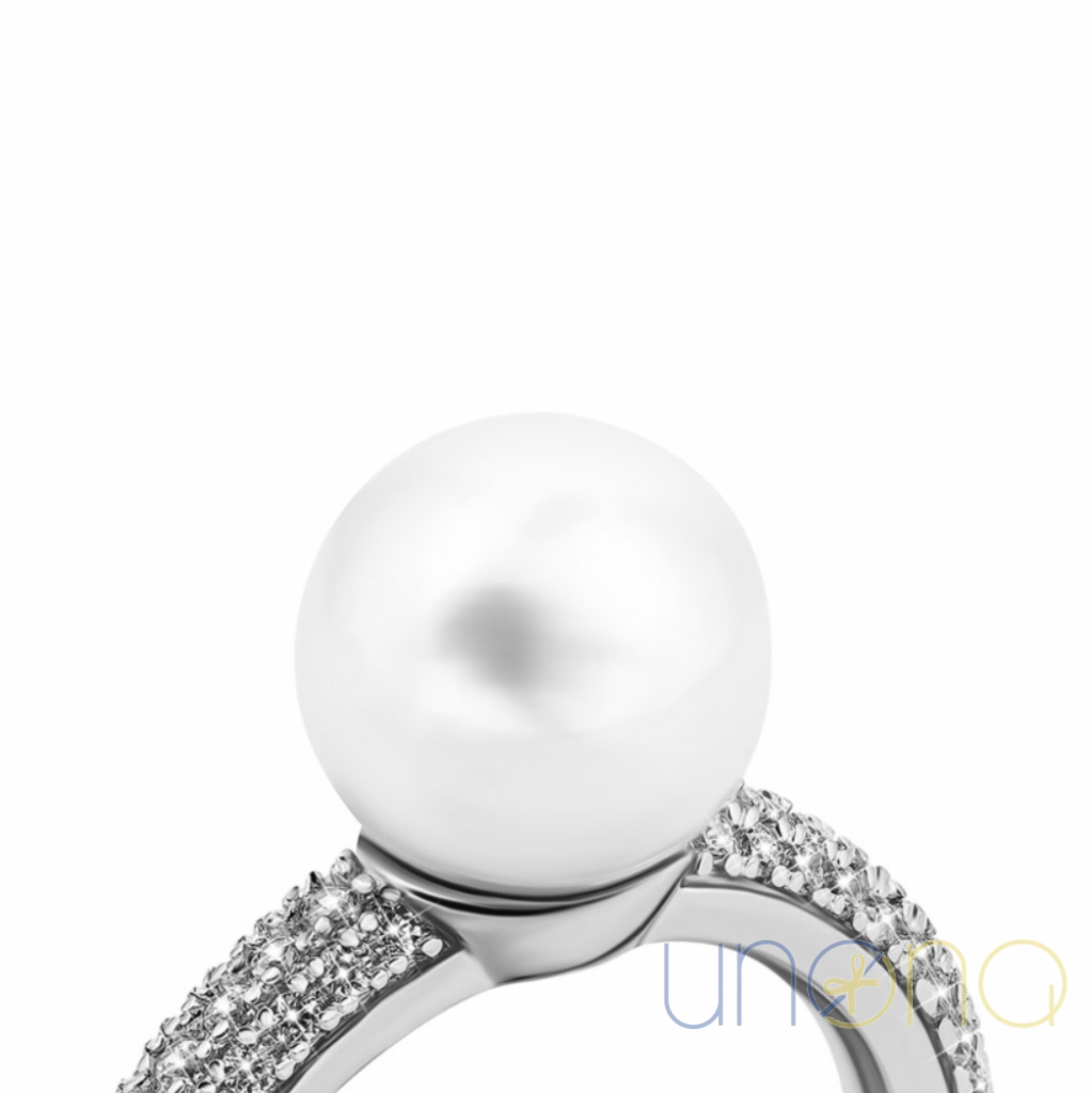 Elegant silver pearl ring women’s jewelry Ukraine delivery