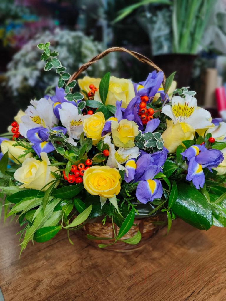 Beauty And Grace Basket Flowers