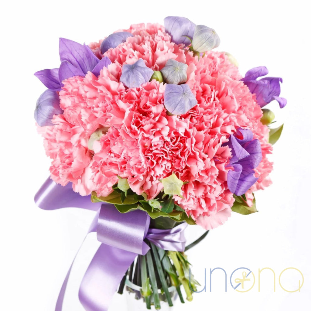 Charming Curly Carnations Bouquet