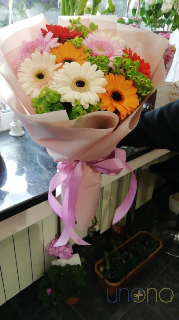 Cheerful Gerberas Bouquet By Country