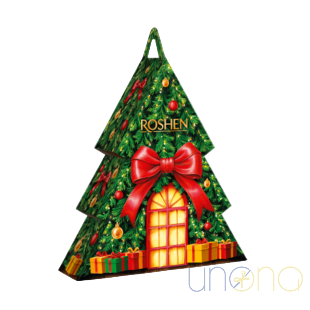 Christmas Tree Gift Pack – Festive Holiday Sweets Set Ukrainian Christmas chocolates