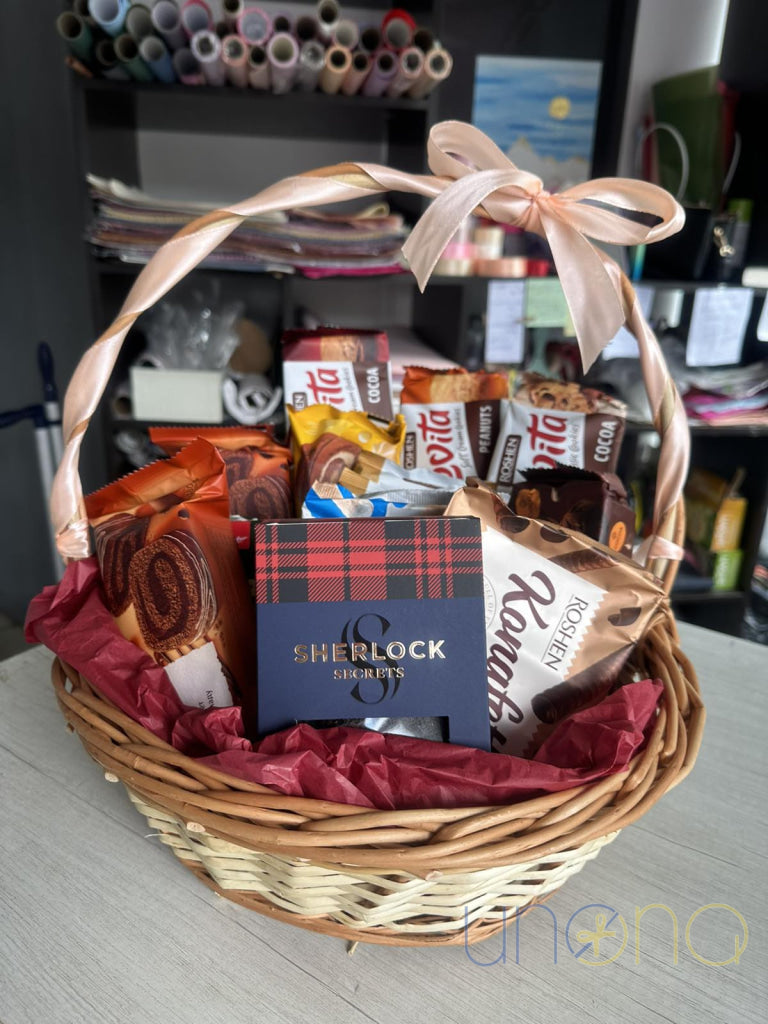 Coffee Chocolates & Cookies Gift Basket Gift Baskets