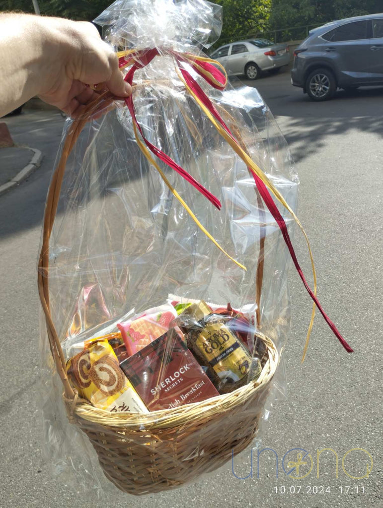 Coffee Chocolates & Cookies Gift Basket Baskets