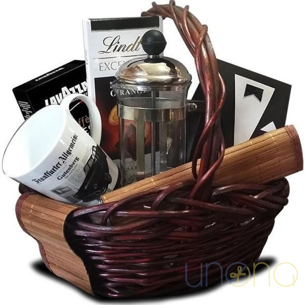 Coffee Lover Gift Basket for Him to Ukraine - Ukraine Baskets