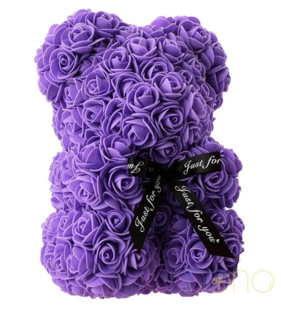 Flower 3D Teddy Bear Medium (25 Cm) / Lavender By Occasion