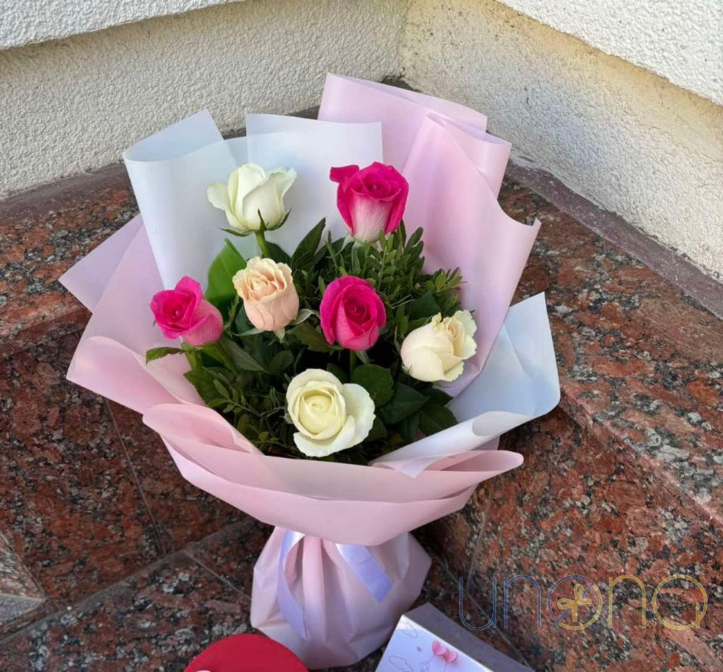 Cheerful flower arrangement for Women’s Day and Mother’s Day