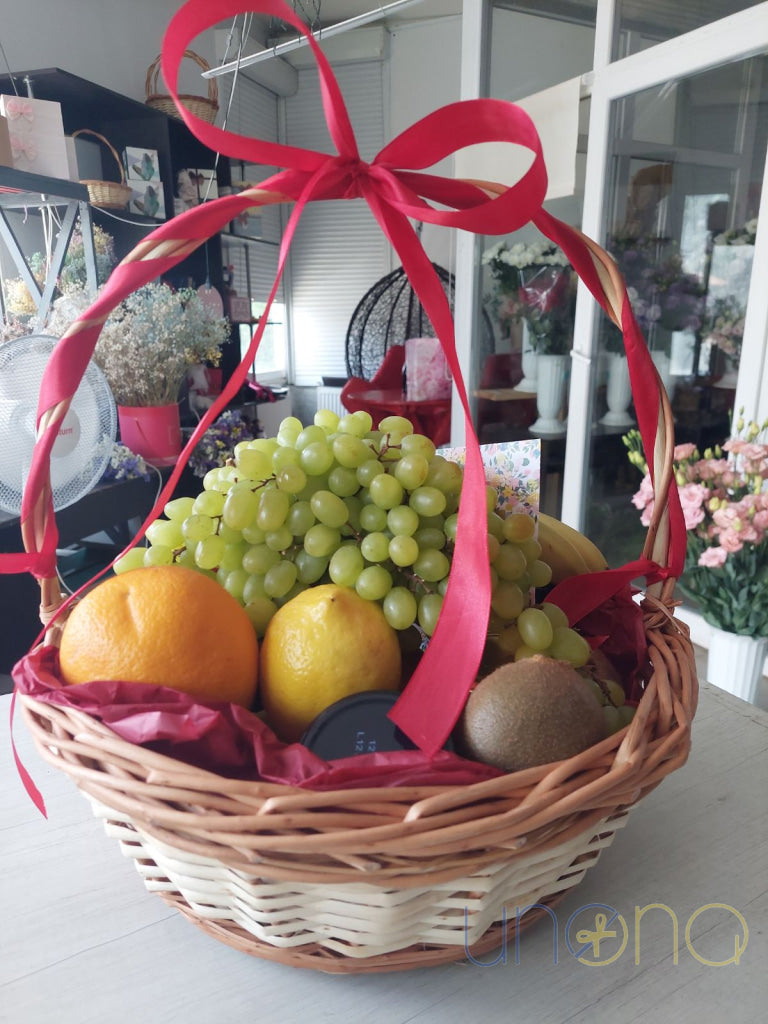 Fruit and Jam Gift Basket fruit basket