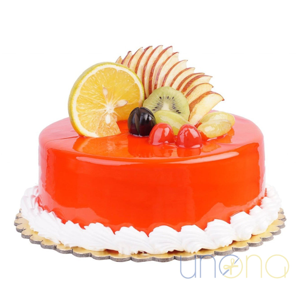 Handmade Fruit Cake with cheese buttercream and fresh fruit