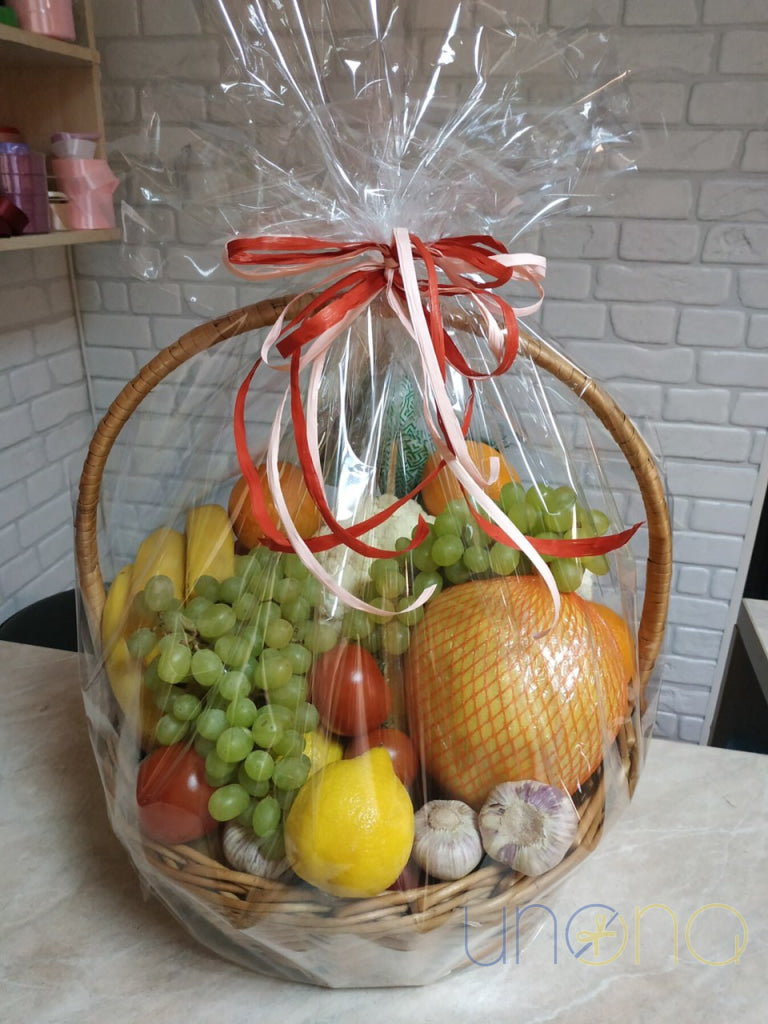 Generous Fruit and Vegetable Basket | Ukraine Gift Delivery.