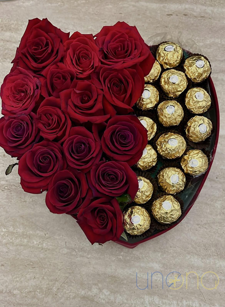 Golden Heart Arrangement For Her