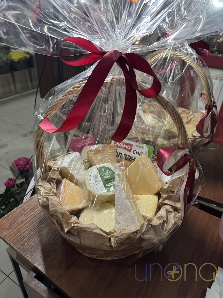 Gourmet Cheese Basket Easter
