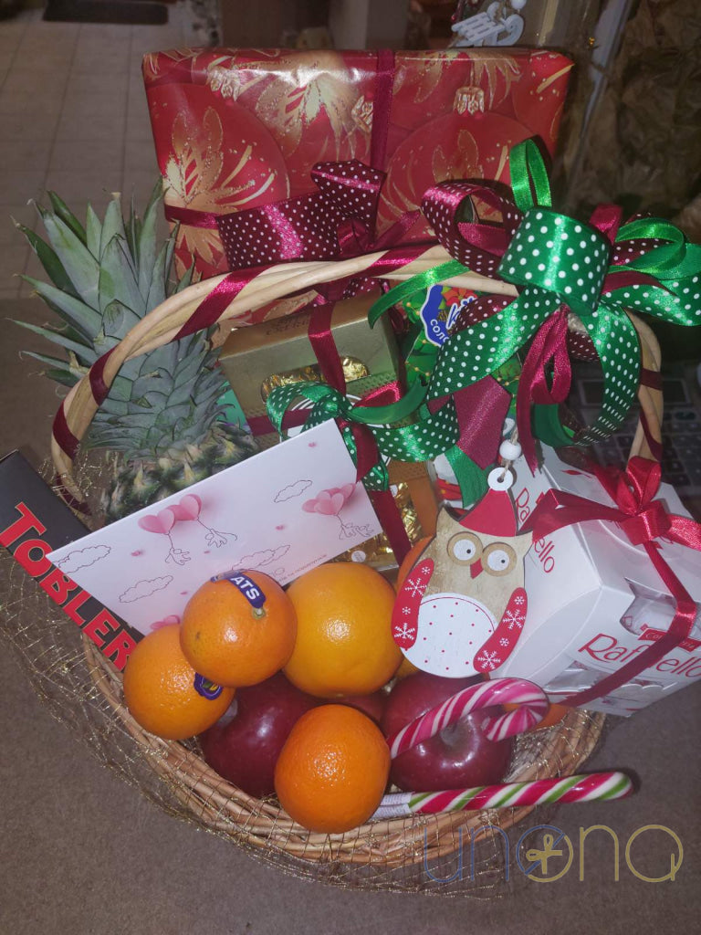 Gourmet Delights From Santa Basket Christmas