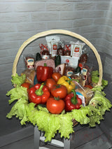Grand Smoked Meat And Vegetables Basket By Holidays
