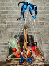 Grand Smoked Meat And Vegetables Basket By Holidays