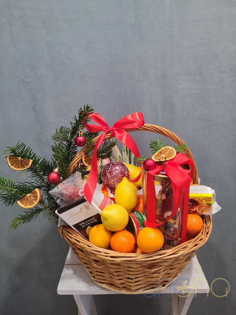 Happy Holidays Gift Basket Christmas