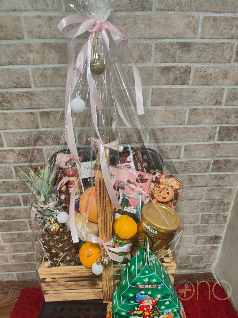 Happy Holidays Gift Basket Christmas
