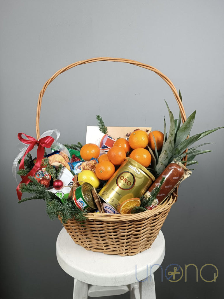Happy Holidays Gift Basket Christmas