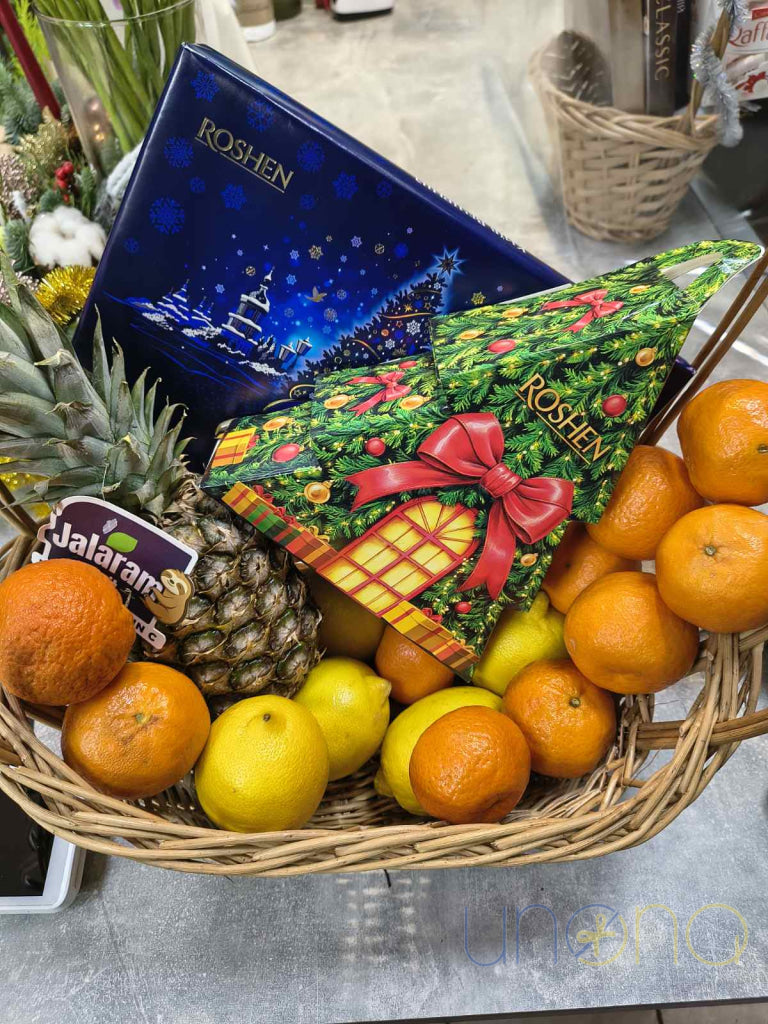 Happy Holidays Gift Basket Christmas