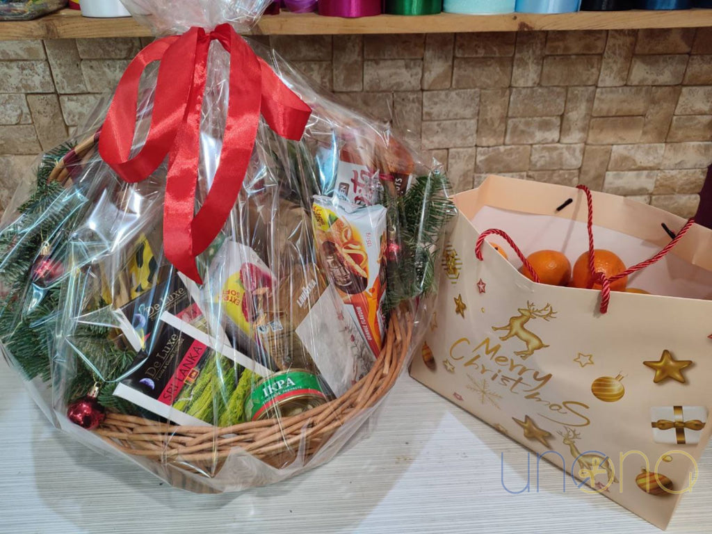 Happy Holidays Gift Basket Christmas