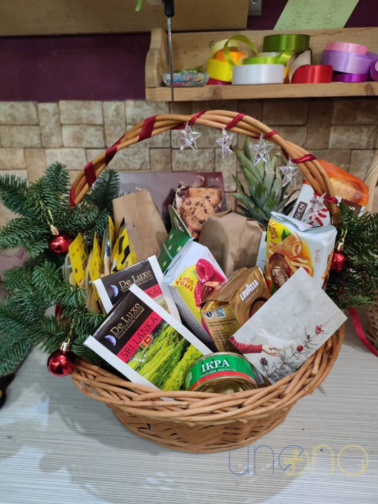 Happy Holidays Gift Basket Christmas