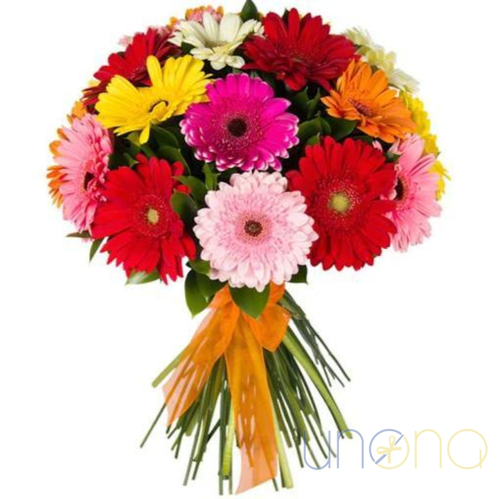 Happy Moment Gerberas Bouquet | Ukraine Gift Delivery.
