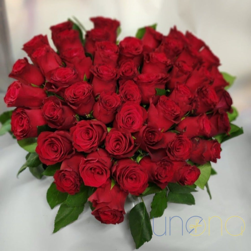 Heart-Shaped Roses Arrangement By Holidays