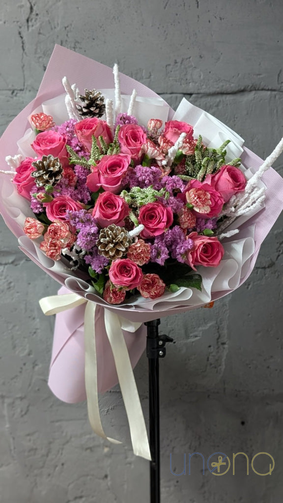 Holiday Decoration Bouquet Christmas flowers