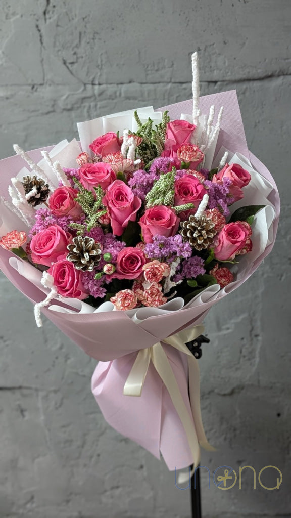 Holiday Decoration Bouquet Christmas flowers