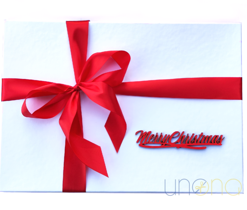 Merry Christmas Luxury Gift Box | Premium Holiday Chocolate Delivery in Ukraine