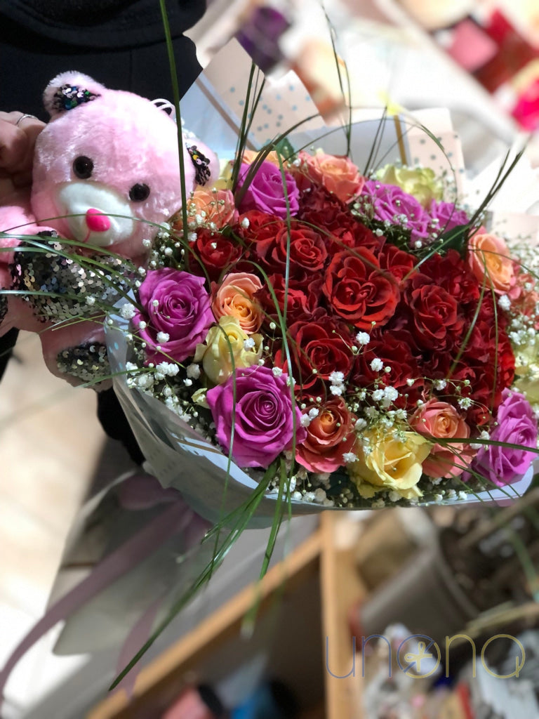 Passionate Heart Covered With Roses By Holidays