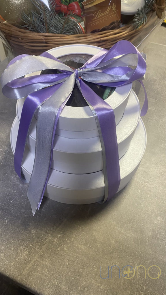 Premium chocolate gift tower for delivery in Ukraine