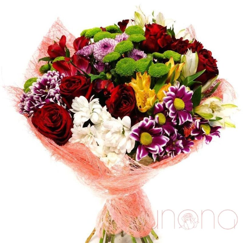 Radiant Passion Bouquet | Ukraine Gift Delivery.