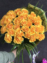 Romantic Sunset Roses Bouquet | Ukraine Gift Delivery.
