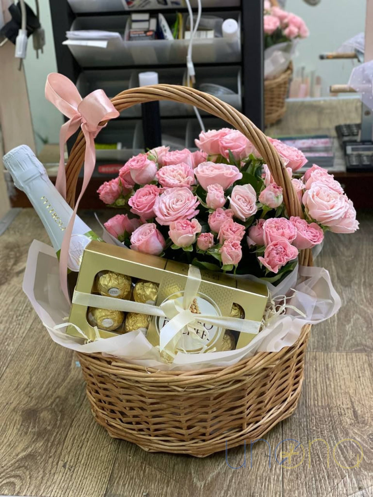 Romantic Trio Gift Basket By Holidays