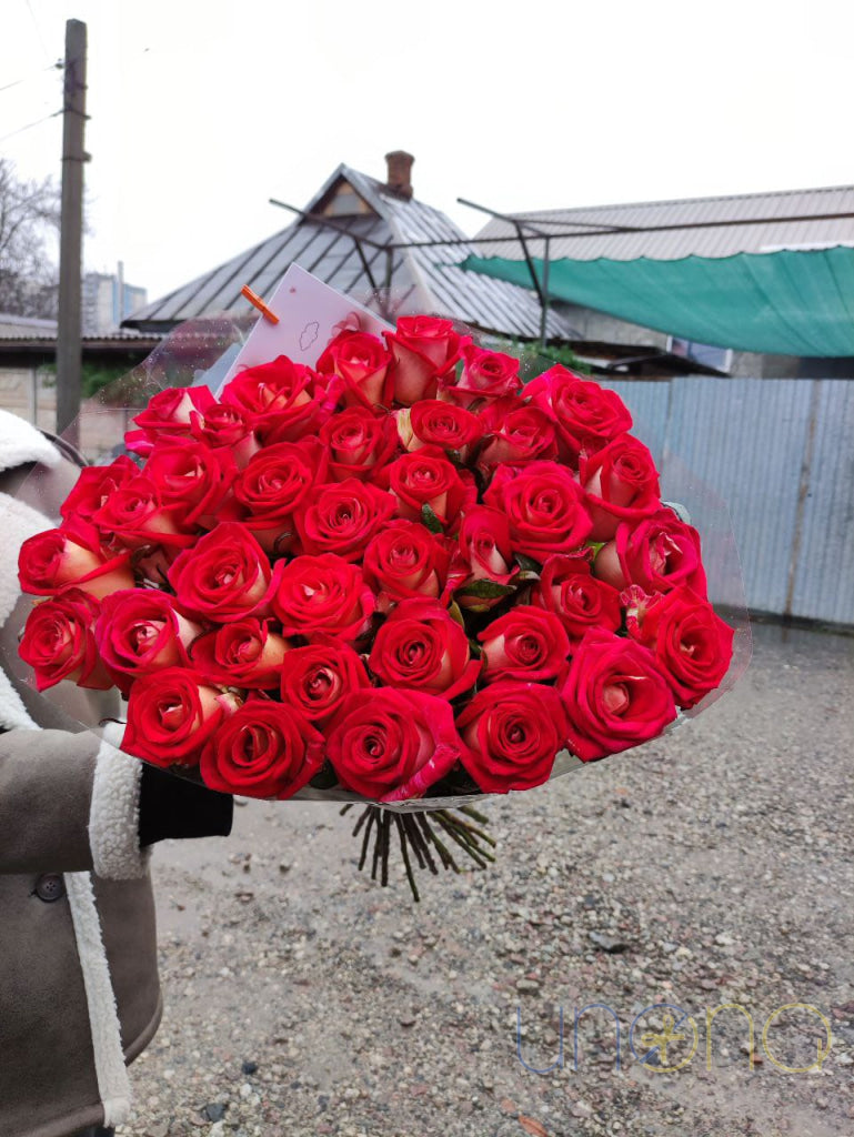 Rose Madly Bouquet – 37 Roses to Ukraine Flowers