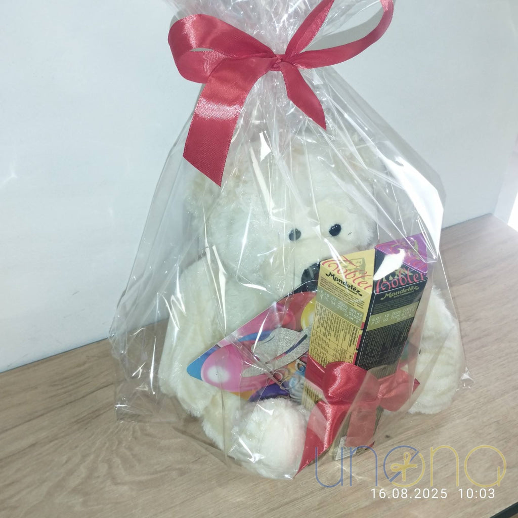 Send a Gift to Ukraine – XOXO Teddy Bear & Chocolate Gift Set By Holidays