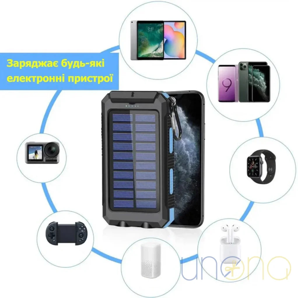 Dual USB solar power bank gift for Ukrainian woman or man