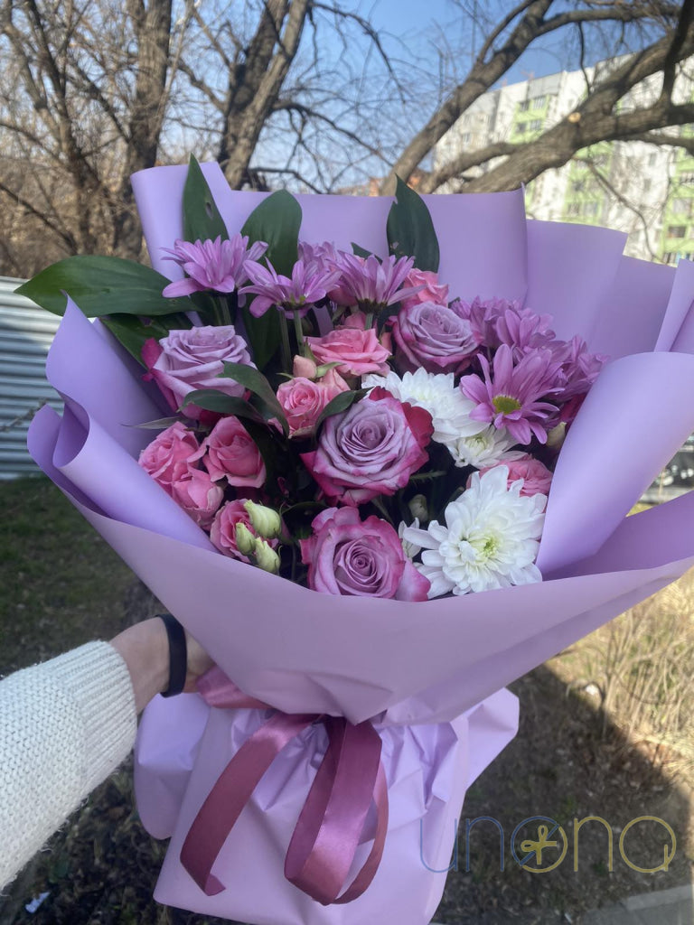 Strawberry Sky Bouquet Roses