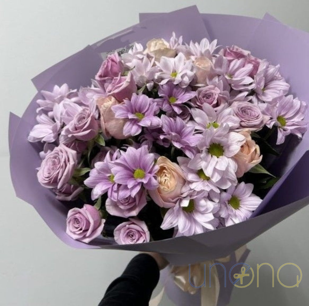 Strawberry Sky Bouquet Roses
